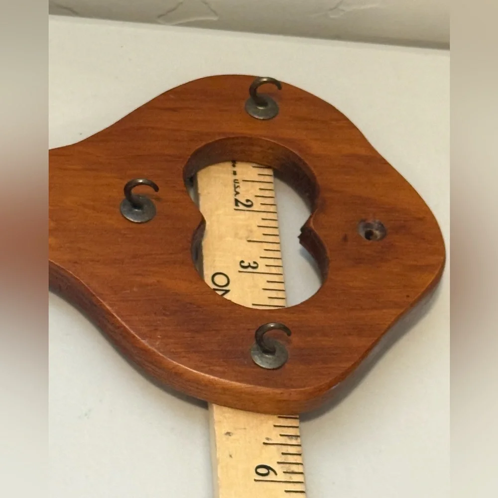 Vintage Wooden‎ Key Holder Rack Key Shaped Hanging Wall Mount Hooks Rustic
